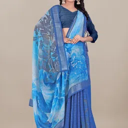 PAYAL CREATION Floral ArtSilk Handloom Bandhani Saree image 2