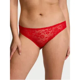 Victoria's Secret The Lacie Sequin Posey Lace Bikini Panty - Red-image-34