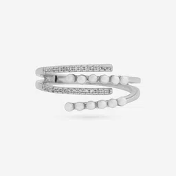 Kushal's Fashion Jewellery Rhodium-Plated Finger Ring-image-43