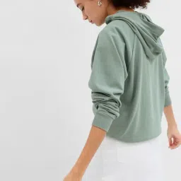GAP Grey Blended Graphic Long Sleeves Hoodie image 2