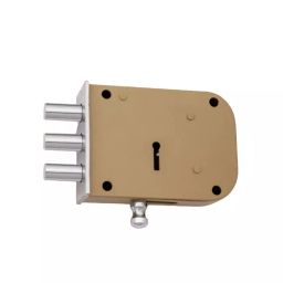 Atom Iron, Steel Brown Chrome Finish Deadbolt Lock, ML004-WDL3-PC-BSK-picture-34