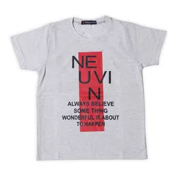 NeuVin Boys Typography Printed Round Neck T-shirt-picture-55