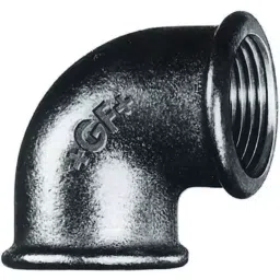 georg fischer Georg Elbow Fischer Black malleable Iron Fitting 90° Female BSPP 3/4in to 3/4in, 770090105 (Pack of 5)-picture-37
