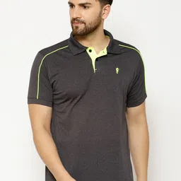 EPPE Men Grey Solid Polo Collar T-shirt-picture-32