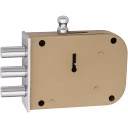 Atom Iron, Steel Brown Chrome Finish Deadbolt Lock, ML004-WDL3-PC-BSK image 2