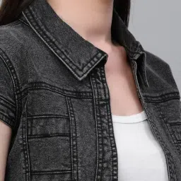 Style Quotient Black Denim Shrug image 5
