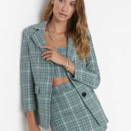 SELVIA Green Checks Co-ord Set-picture-3