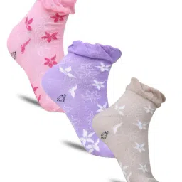 Dollar Socks For Women' s Casual Ankle Length In (Pack of 3)-image-76