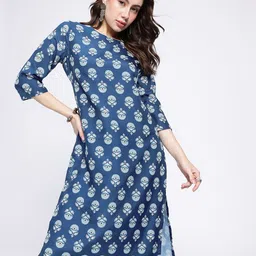 Anouk Rustic Floral Printed Straight Kurta image 1