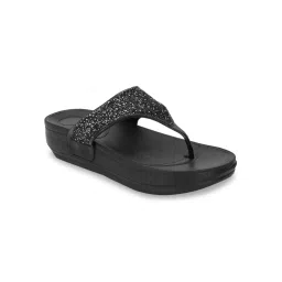 Truffle Collection Black Embellished Sandals image 2