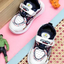 TOMSY CHOICE Typography Printed Velcro Closure Shoes - White-picture-11