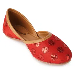 boyz n galz Sequins Embellished Mojaris - Red image 3