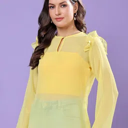 Chemistry Keyhole Neck A-Line Top image 2