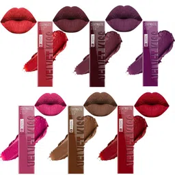 krayons Velvet Kiss Set Of 6 Liquid Lipstick - 3.5 ml Each Shade 01-02-03-10-11-12-picture-33