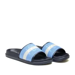 Asian Men's SLIDER-72 Navy Slides image 2