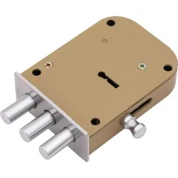 Atom Iron, Steel Brown Chrome Finish Deadbolt Lock, ML004-WDL3-PC-BSK image 3