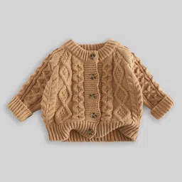INCLUD Girls Cable Knit Cardigan-picture-26