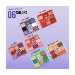 Glam21 Floral Hues Eyeshadow Palette 04 Lotus - 7.2 gm image 5