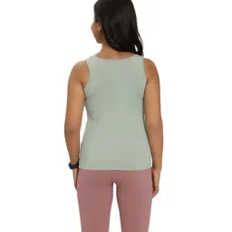 BlissClub Green Regular Fit Sports Tank Top image 2