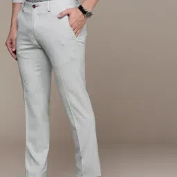 Simon Carter London Grey Slim Fit Trousers image 3