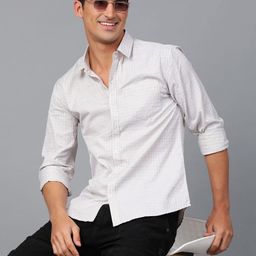 Stylecast X Kotty Men Vertical Stripes Modern Printed Casual Shirt-picture-12