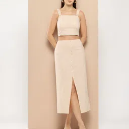 chemistry women'secret Smocked Top With Midi Skirt image 1