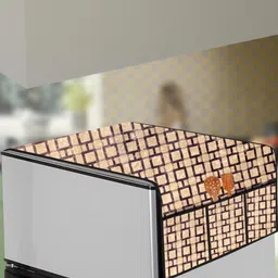 The Furnishing Tree Beige Printed Refrigerator Cover-picture-16