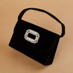 Code by Lifestyle Black Embellished Clutch image 2