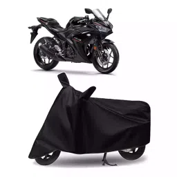 Auto Pearl Bike Cover for Yamaha YZF R3 (Black)-picture-21