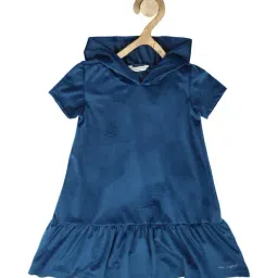 Peter England Kids Blue Solid Dress-image-8