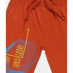 Kiddopanti Kids Brown Printed Shorts image 3