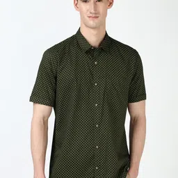 Peter England Casuals Men Spread Collar Floral Printed Cotton Slim Fit Casual Shirt-picture-43