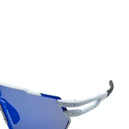 Opticsfit Unisex Polarised and UV Protected Lens Oversized Sunglasses 3097-WhiteDarkBlue image 4