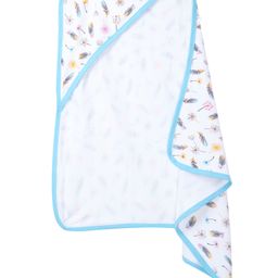 Babywish 100% Terry Cotton Hooded Towel Candy Print - Blue-picture-30