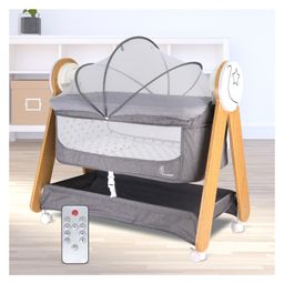 R for Rabbit Lullabies Woodsy Electric Cradle with Automatic Swing  - Grey-picture-40