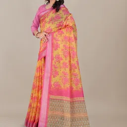PAYAL CREATION Floral ArtSilk Bandhani Saree-picture-51