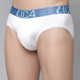 IC4 Men Pack Of 2 Solid Knitted Basic Briefs 0W-W211P2 image 2