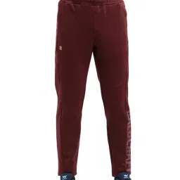 Wildcraft Maroon Regular Fit Printed Trackpants-picture-12