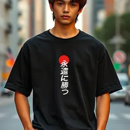 MaverIQ Men Graphic Printed Round Neck Cotton Oversized T-shirt-image-63