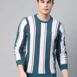 Pierre Carlo Men Striped Pullover-image-31