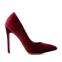 London Rag Women's Burgundy Stiletto Pumps-image-42