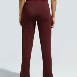 DOMIN8 Women Brown Functional Multi-Pocket Super Stretchable Wrinkle Resistant Trackpant image 3