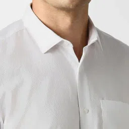 Van Heusen Beige Cotton Regular Fit Formal Shirt image 4