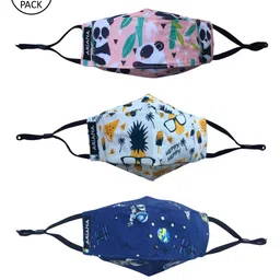 Ariana Kids Pack of 3 Printed 7-Ply Protective Outdoor Masks-picture-10