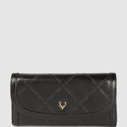 Allen Solly Women Self Design Brand Logo Debossed Envelope Wallet-picture-1