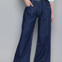 Levis Women Pure Cotton Baggy Dad Fit Wide Leg High-Rise Jeans-image-58