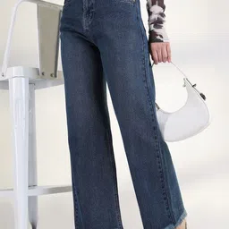 SHOWOFFFF Women Comfort Straight Fit Mid-Rise Jeans-image-87