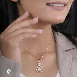 JKL Jewelry Gold Stainless Steel Necklace-picture-17