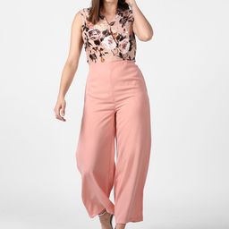 StyleStone Women Pink & Off-White Printed Basic Jumpsuit-picture-22