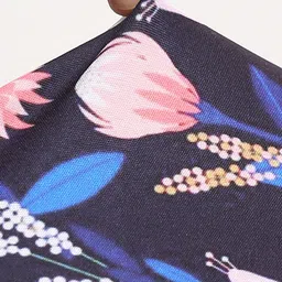 Alina decor Set Of 6 Blue & Pink Printed Chair Covers image 5